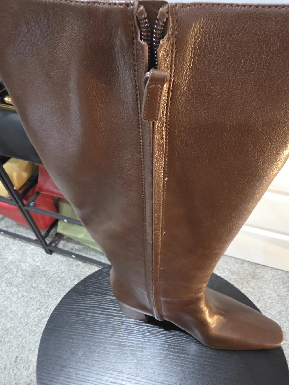 New Tory Burch Brown Leather Knee-High Boots